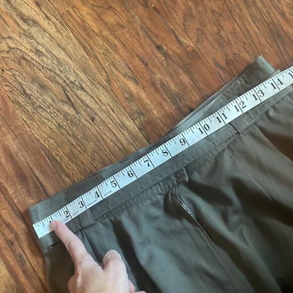 Vintage Salvatore FERRAGAMO Belted Military Skirt UTILITY Sz 12 (Runs Small) - Picture 6 of 9